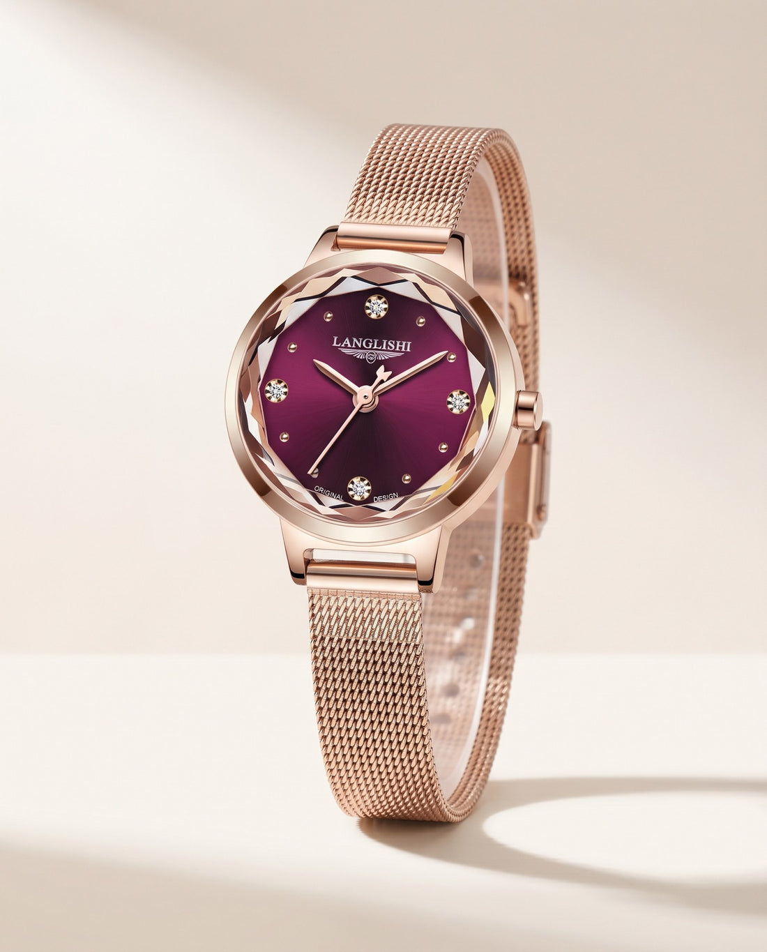 Petite Mesh Ladies Red dial