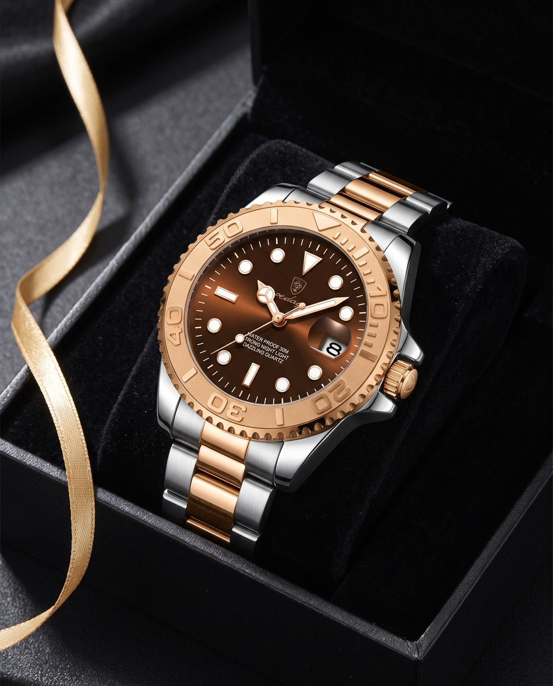 Mariner Diver (Steel) Rose Gold case, Coffee dial in the gift box