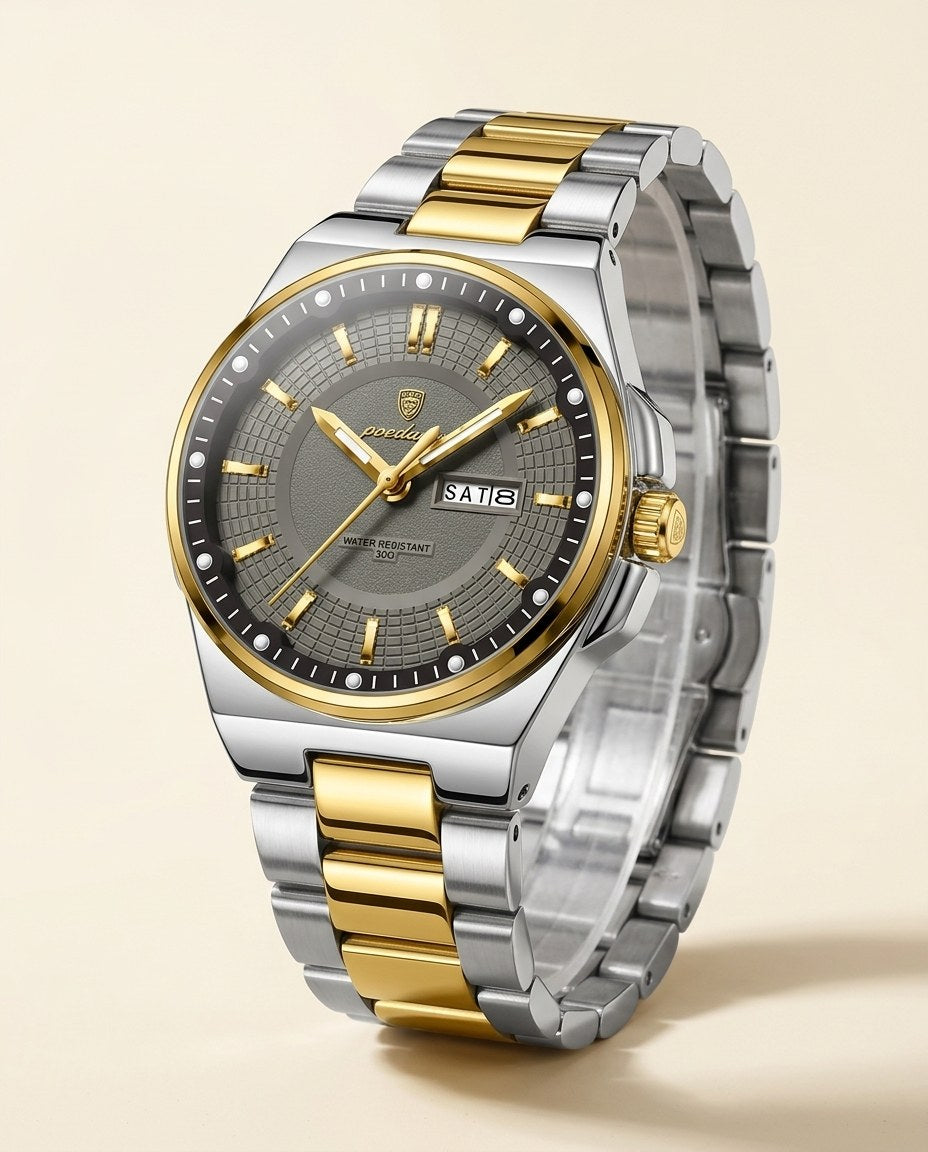 Grace Two-Tone Ladies Day-Date Gold case, Grey dial hero