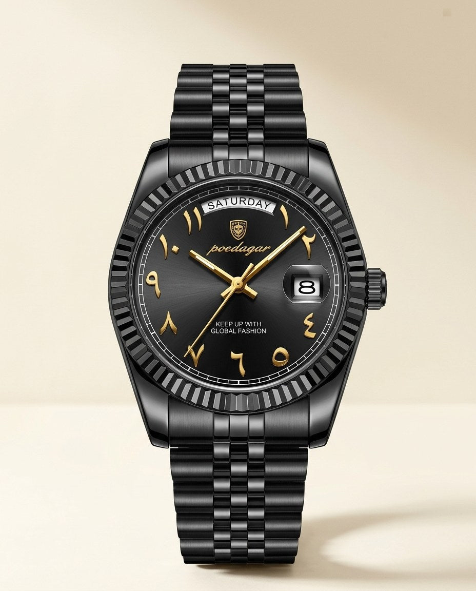 Imperial Day-Date Black case, Gold dial front