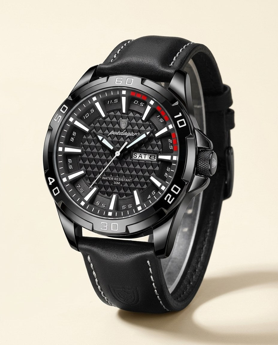 Turbo Racing Day-Date Black case, Black dial