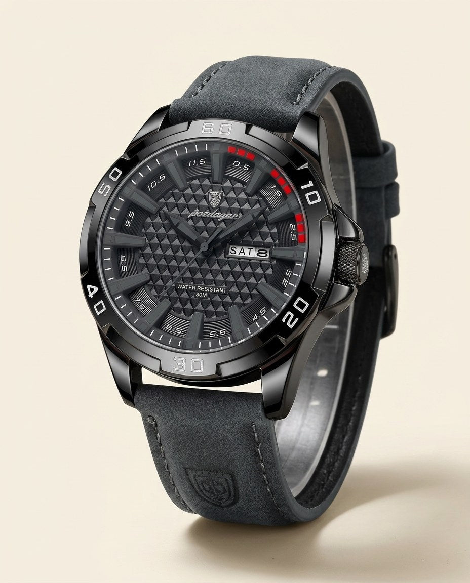 Turbo Racing Day-Date Black case, Grey dial