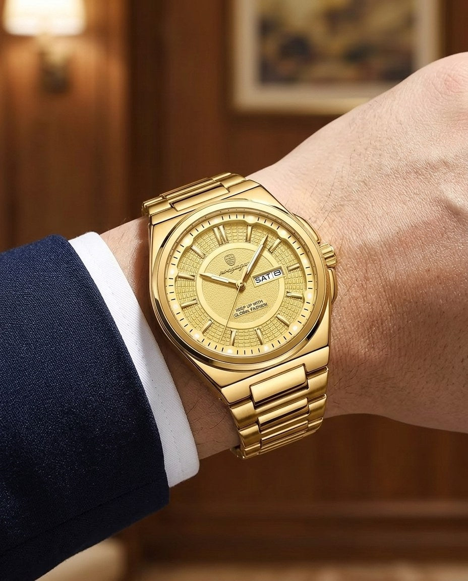 Executive Day-Date Gold case, Gold dial on the wrist