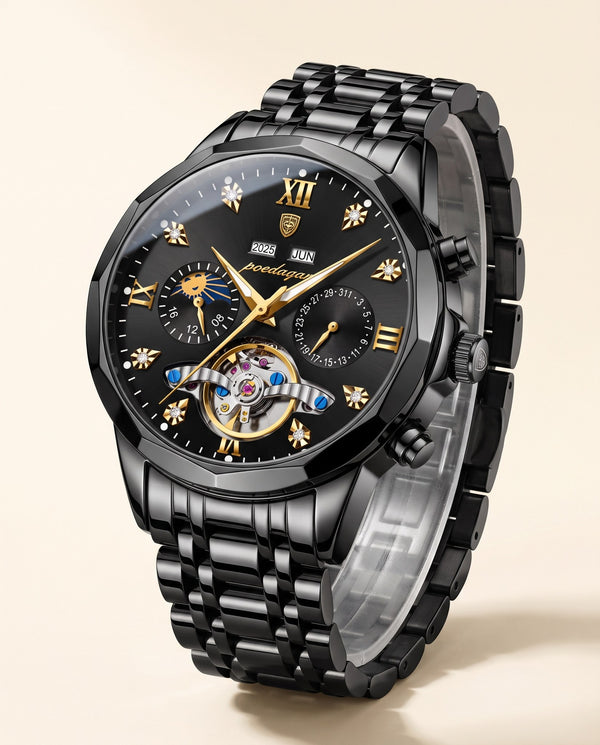 Grand Open-Heart Automatic Black case, Black dial hero