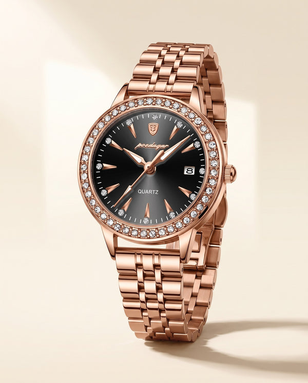 Sparkle Crystal Ladies Black dial hero