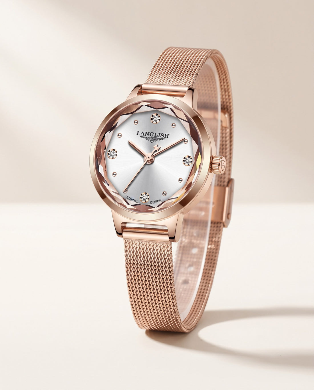 Petite Mesh Ladies White dial
