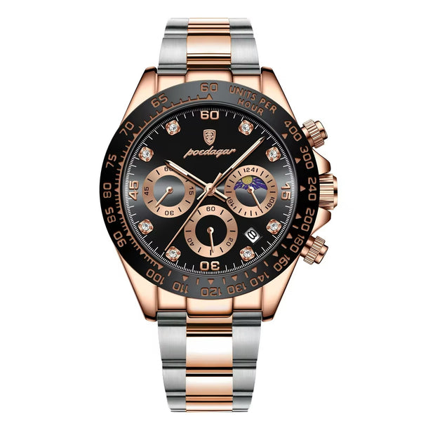 Rose Racer Chronograph Rose Gold case, Black dial hero