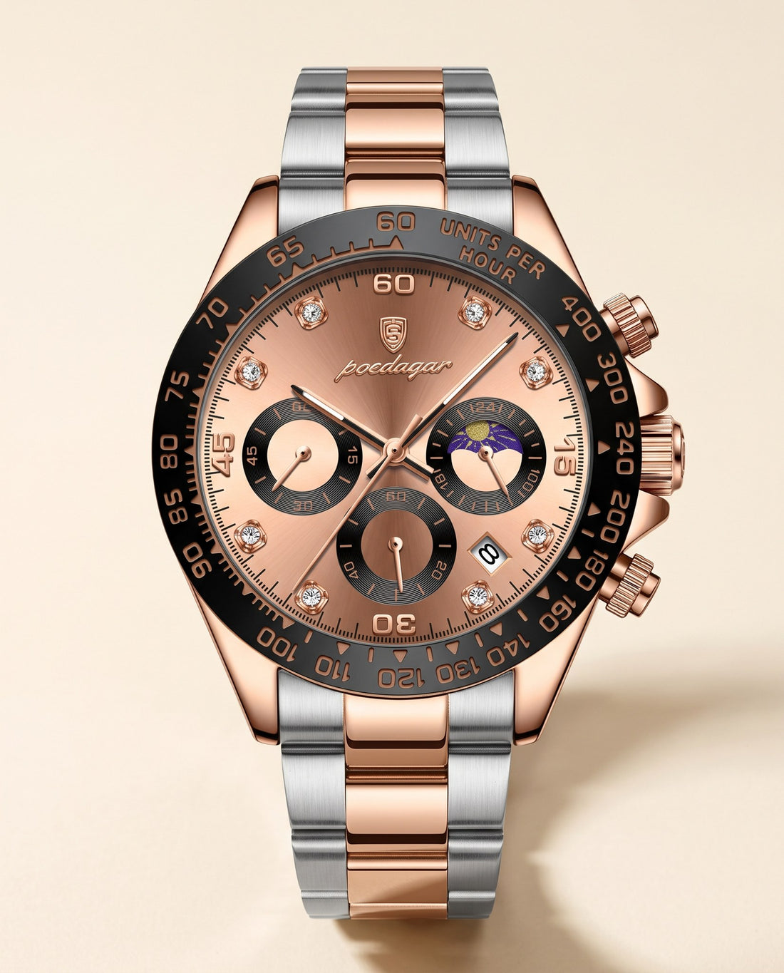 Rose Racer Chronograph Rose Gold case, Rose Gold dial