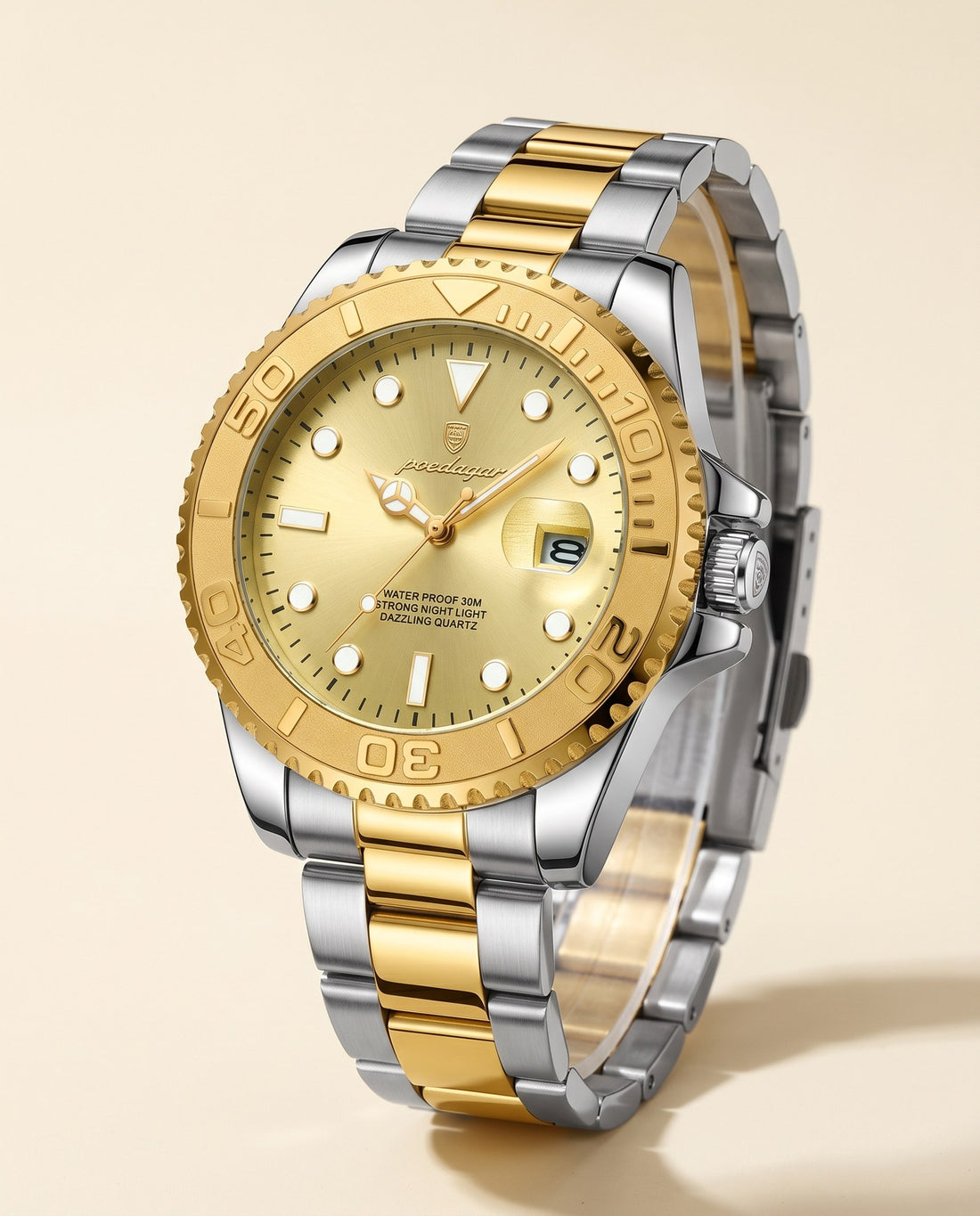 Mariner Diver (Steel) Gold case, Gold dial