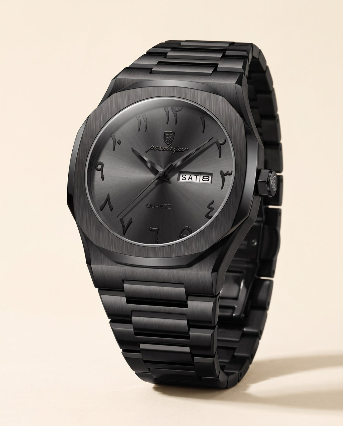 Sultan Arabic Dial Day-Date Black case, Black dial