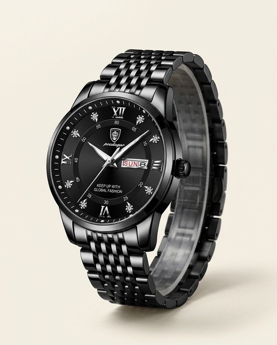 Roman Day-Date Classic Black case, Black dial