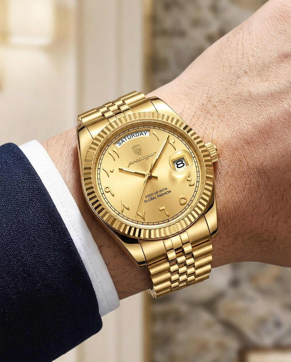 Imperial Day-Date Gold case, Gold dial on the wrist