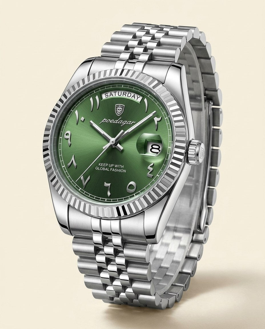 Imperial Day-Date Silver case, Green dial