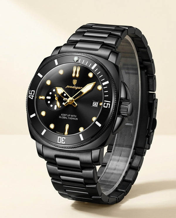 Ocean Diver Two-Tone Black case, Black dial hero