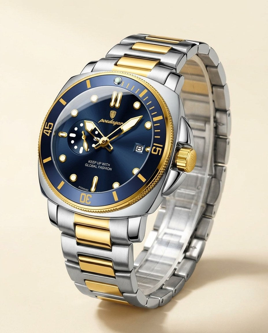 Ocean Diver Two-Tone Gold case, Blue dial