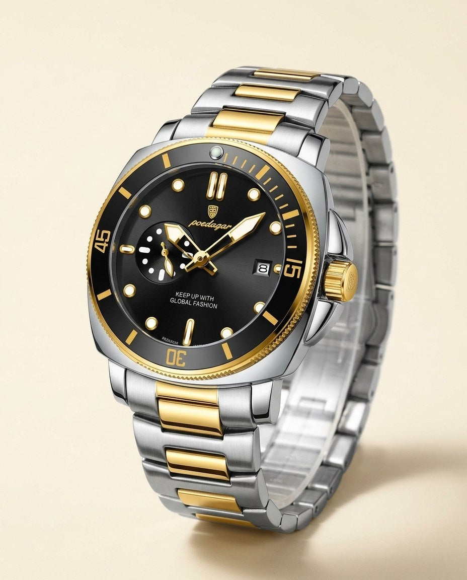 Ocean Diver Two-Tone Gold case, Black dial