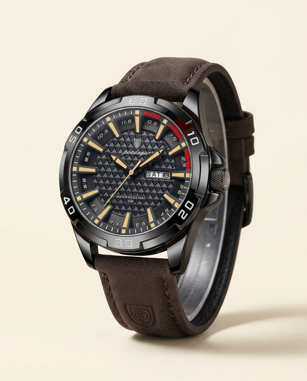 Turbo Racing Day-Date Black case, Gold dial hero