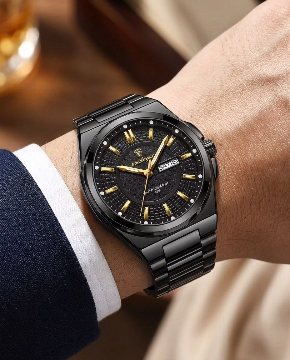 Executive Day-Date Black case, Black dial on the wrist