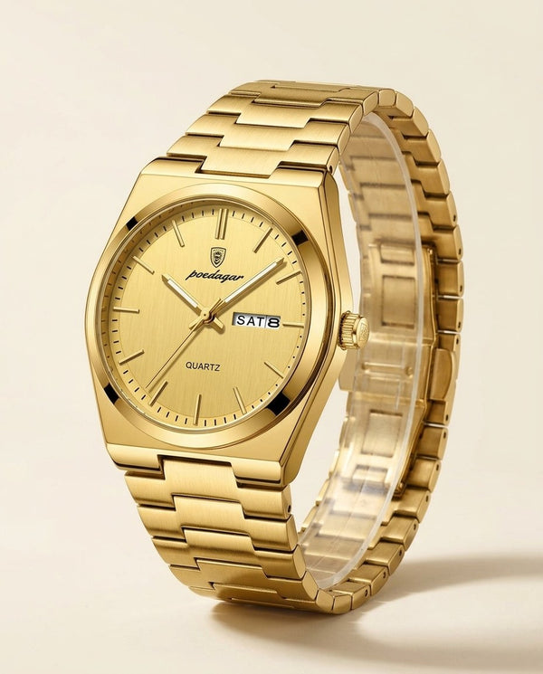 Sovereign Day-Date Gold case, Gold dial hero