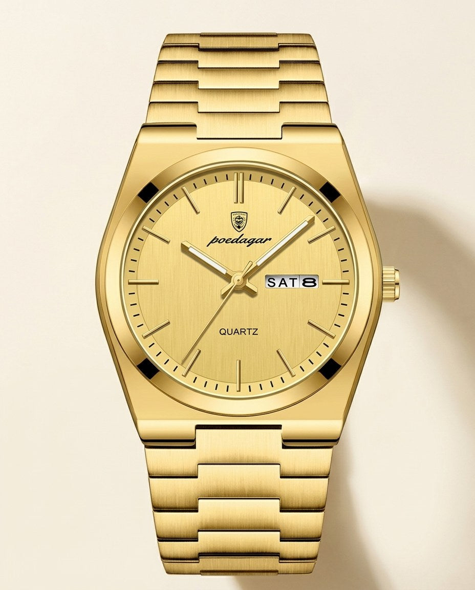 Sovereign Day-Date Gold case, Gold dial front