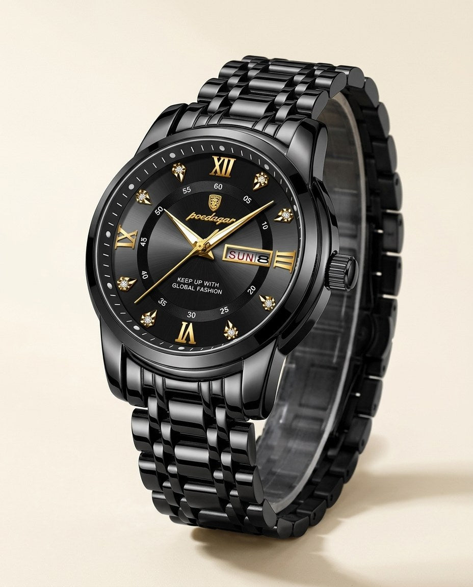 Diamond Marker Day-Date Black case, Black dial