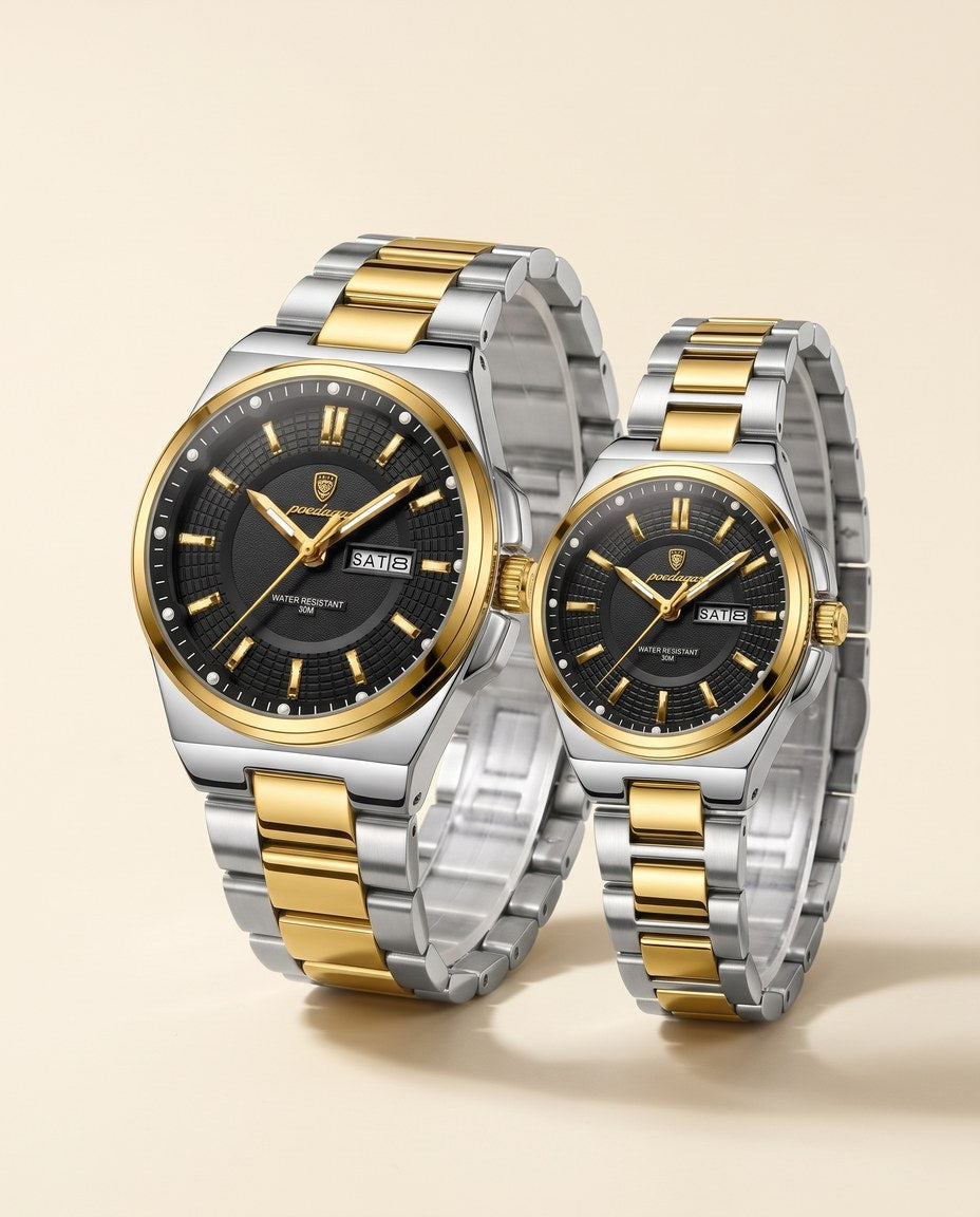 Imperial Day-Date Couple Set Gold case, Black dial